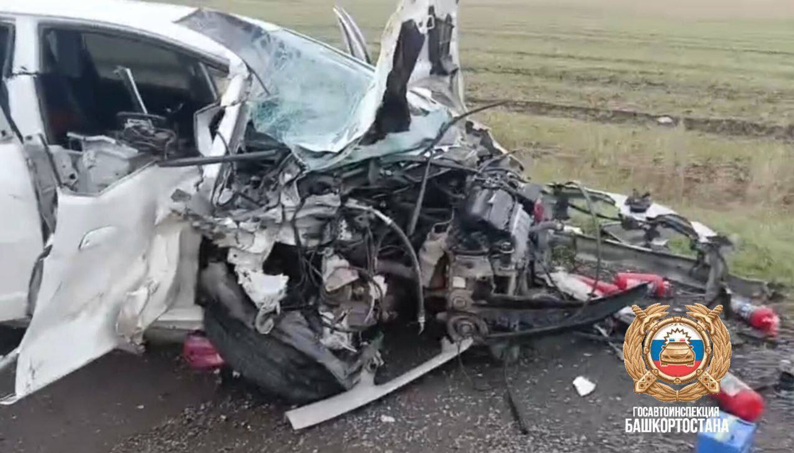 В Башкирии  водитель Honda Stream  выехал на встречку и погиб