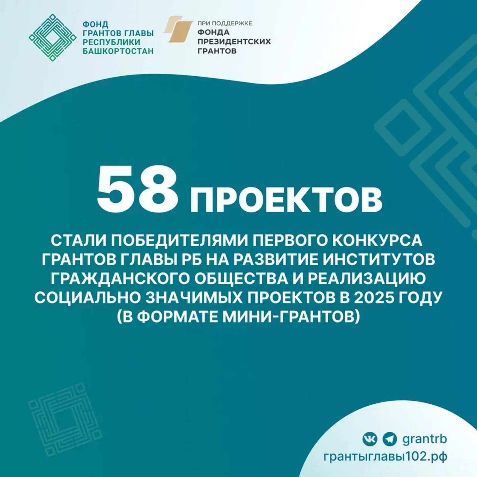 Определены победители первого конкурса грантов Главы РБ в 2025 году
