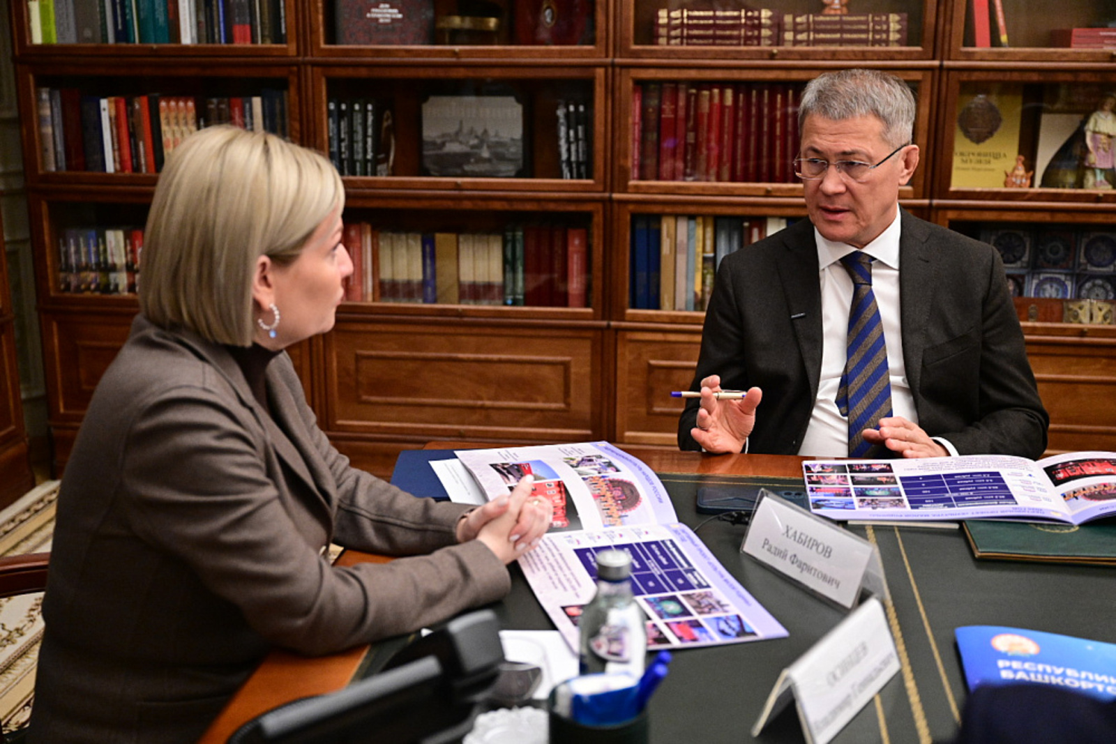 Радий Хабиров встретился в Москве с министром культуры РФ Ольгой Любимовой