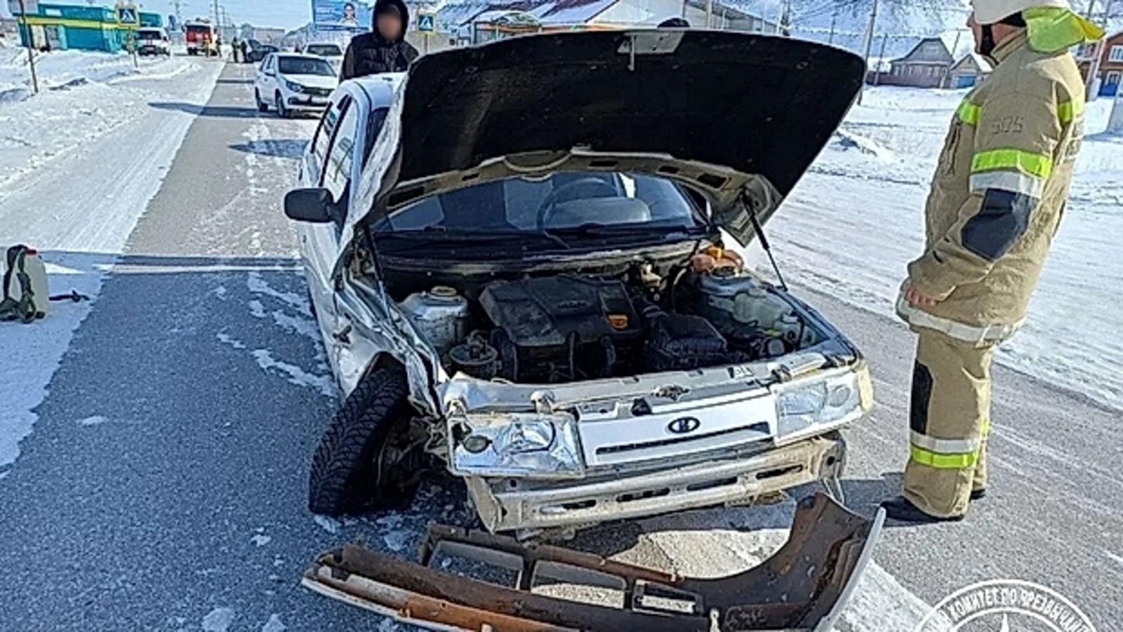 В Башкирии легковые авто не поделили дорогу