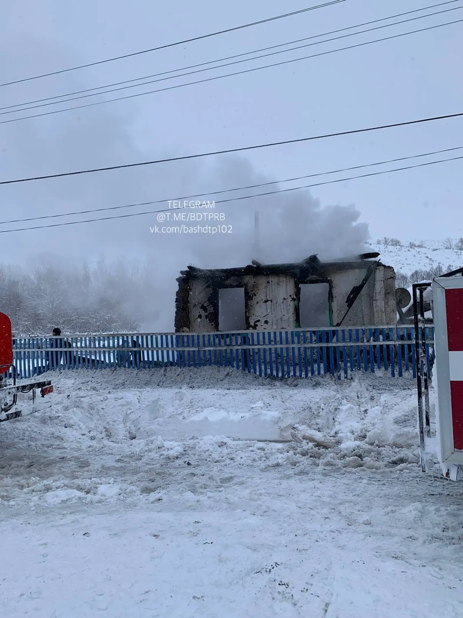 В Башкирии на пожаре погиб мужчина