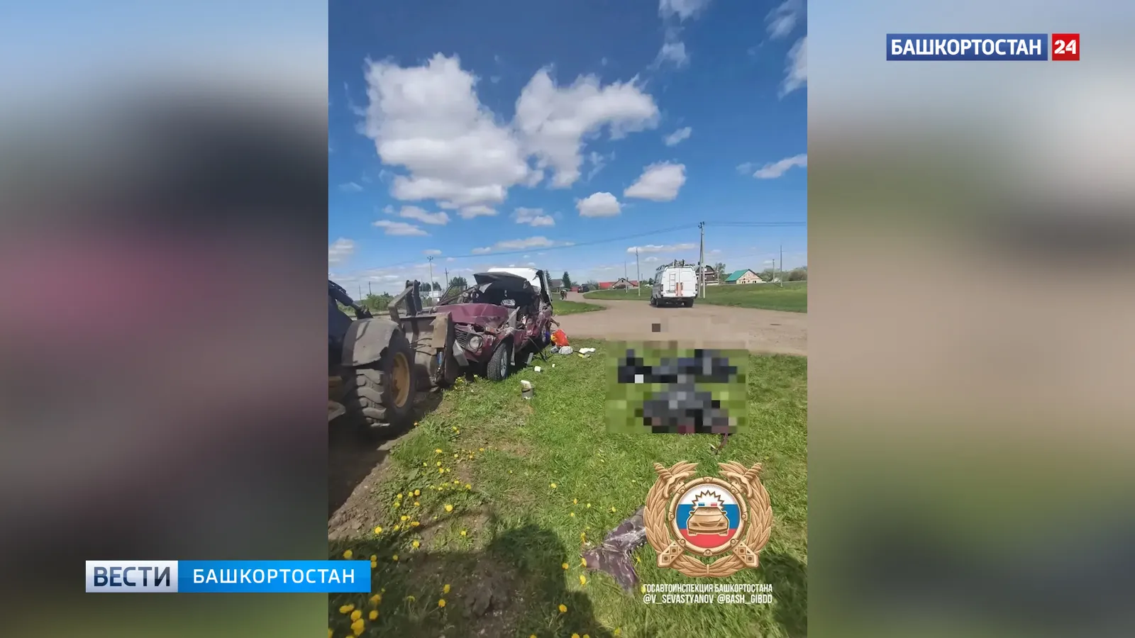 В Кармаскалинском районе погиб при столкновении с КамАЗом