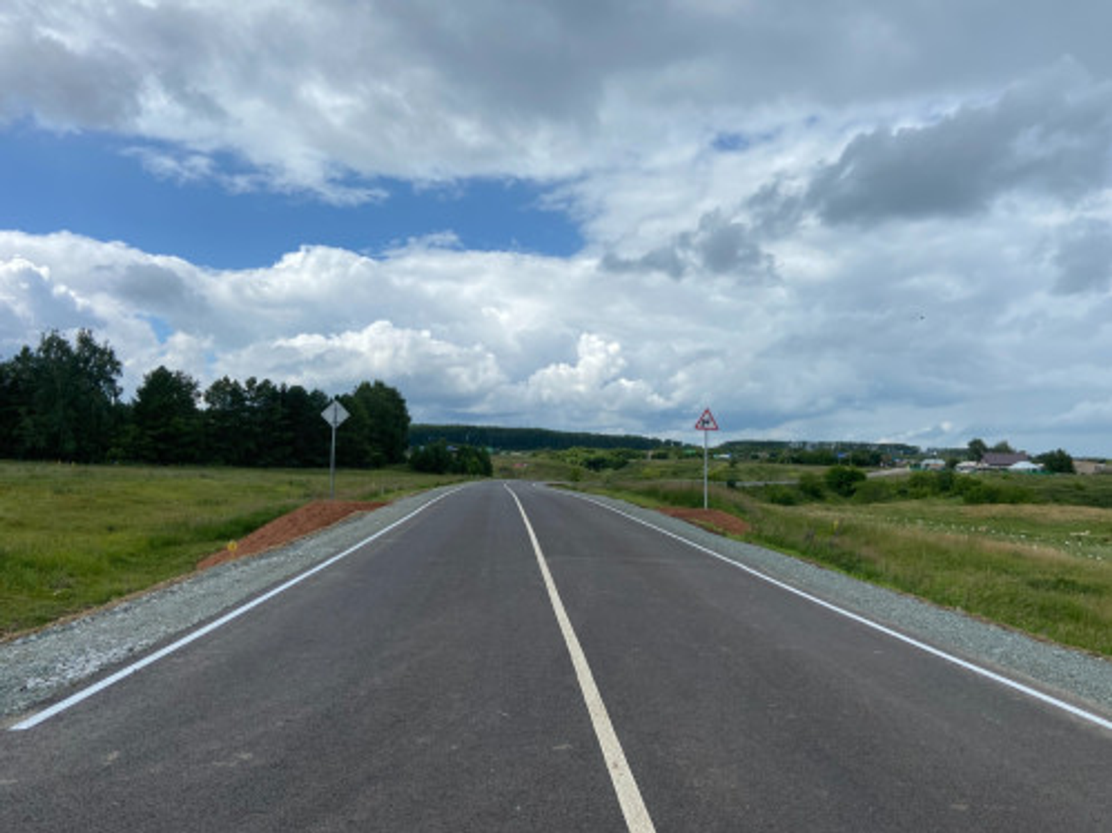 В Башкирии  отремонтировали участок дороги Языково – Балышлы – Чишмы