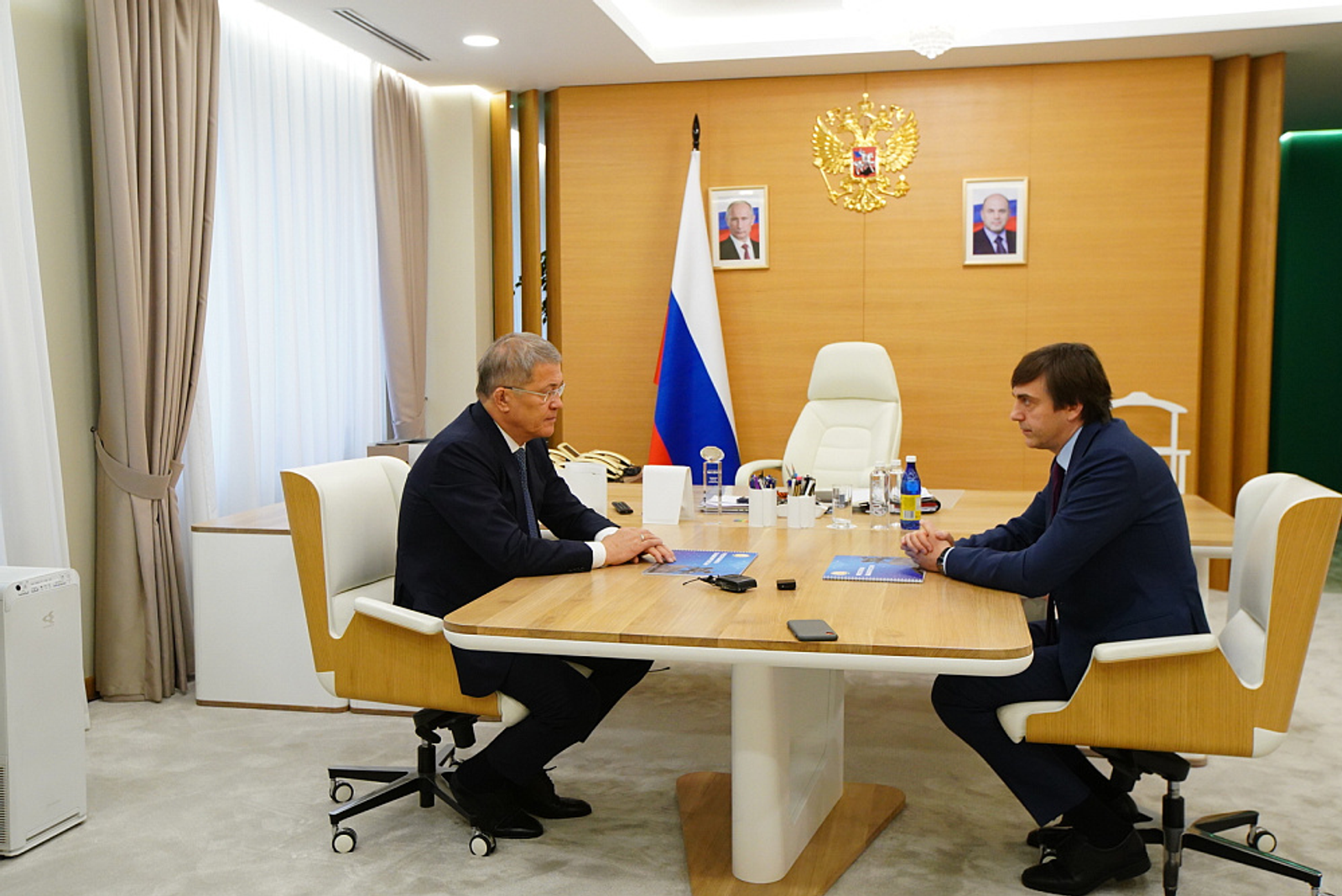 Радий Хабиров встретился с министром просвещения РФ  Сергеем Кравцовым