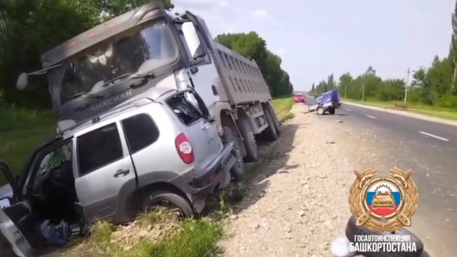 В Башкирии пожилой водитель погиб в столкновении с фурой