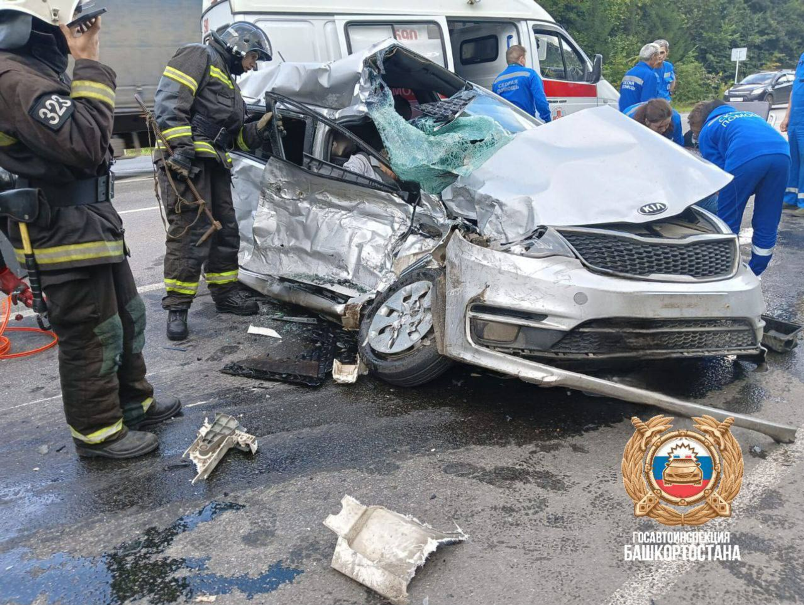 В Башкирии водитель "Киа Рио" не уступил фуре и погубил пассажирку