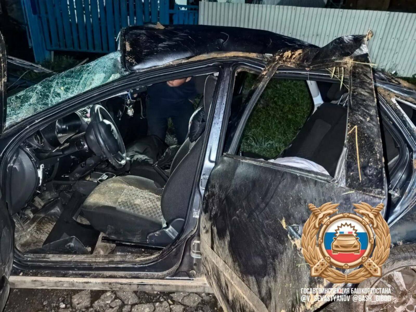 В Башкирии  в ДТП погибла девушка, управлявшая "Грантой"