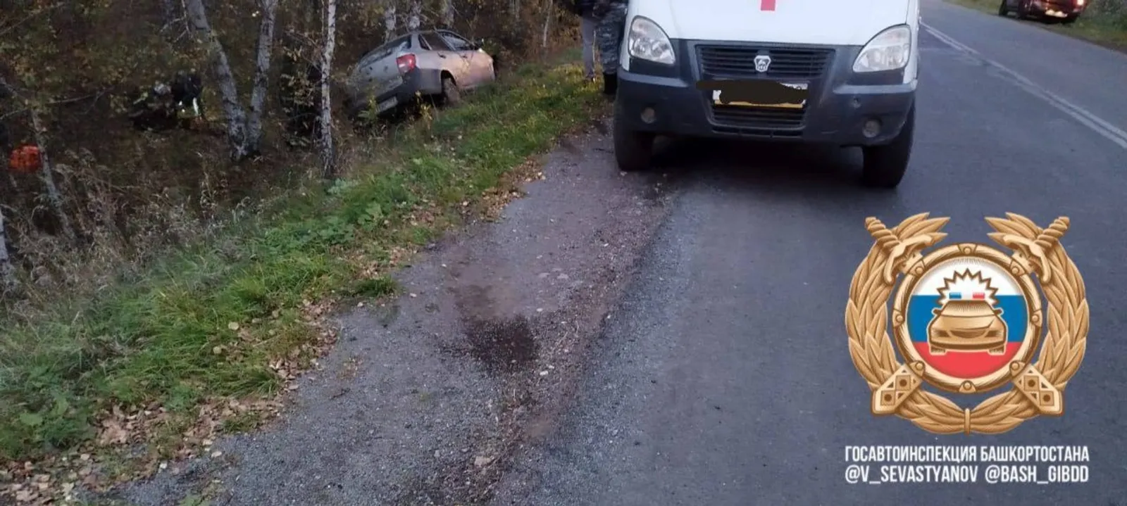 В Башкирии водитель  «Гранты»  врезался  в дерево и погиб