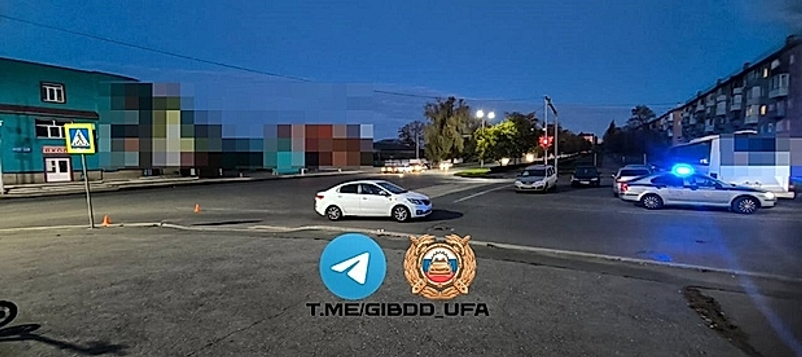 В Уфе «Киа Рио» сбил пешехода на «зебре»