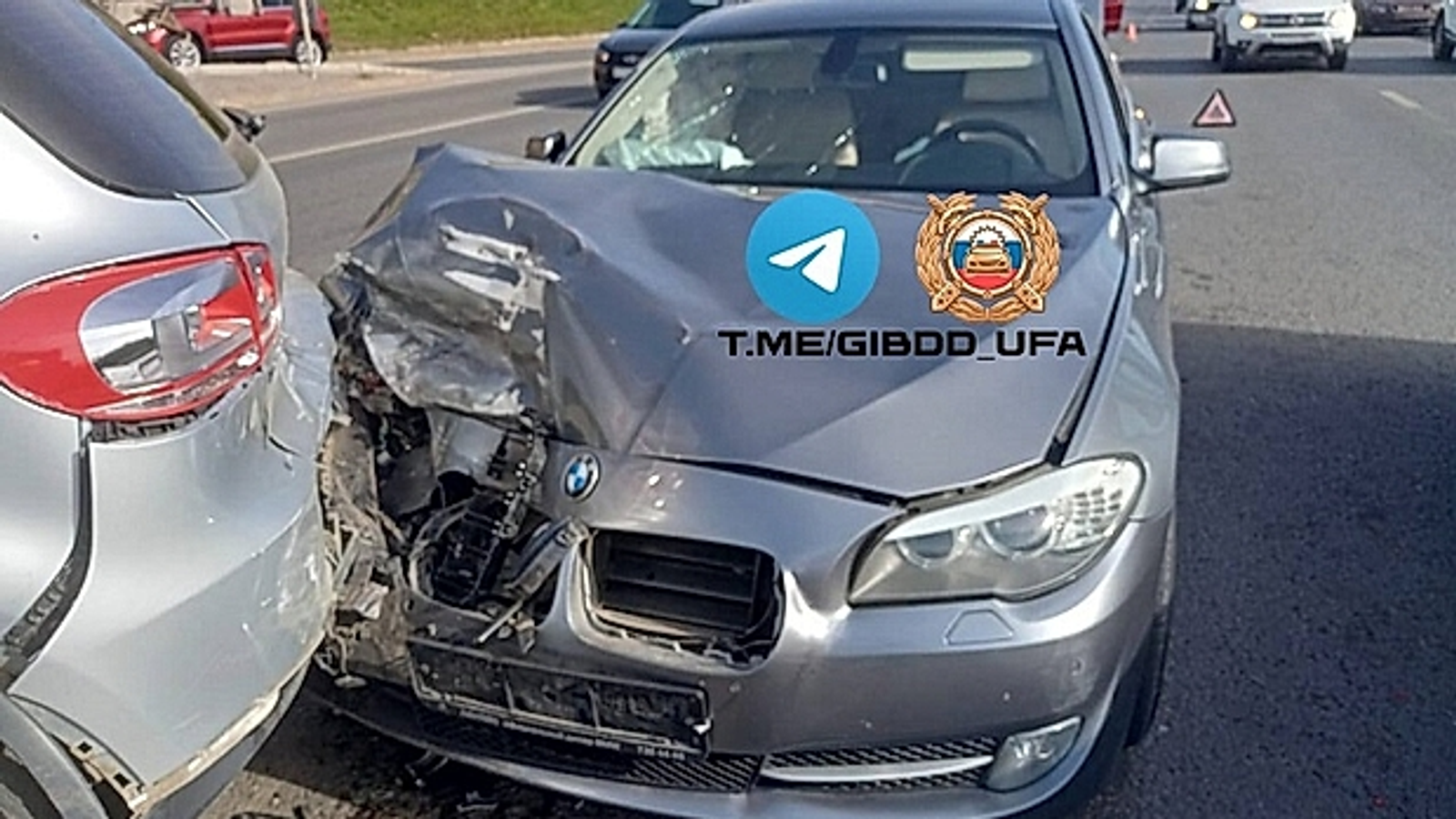 В Уфе в результате аварии пострадала женщина