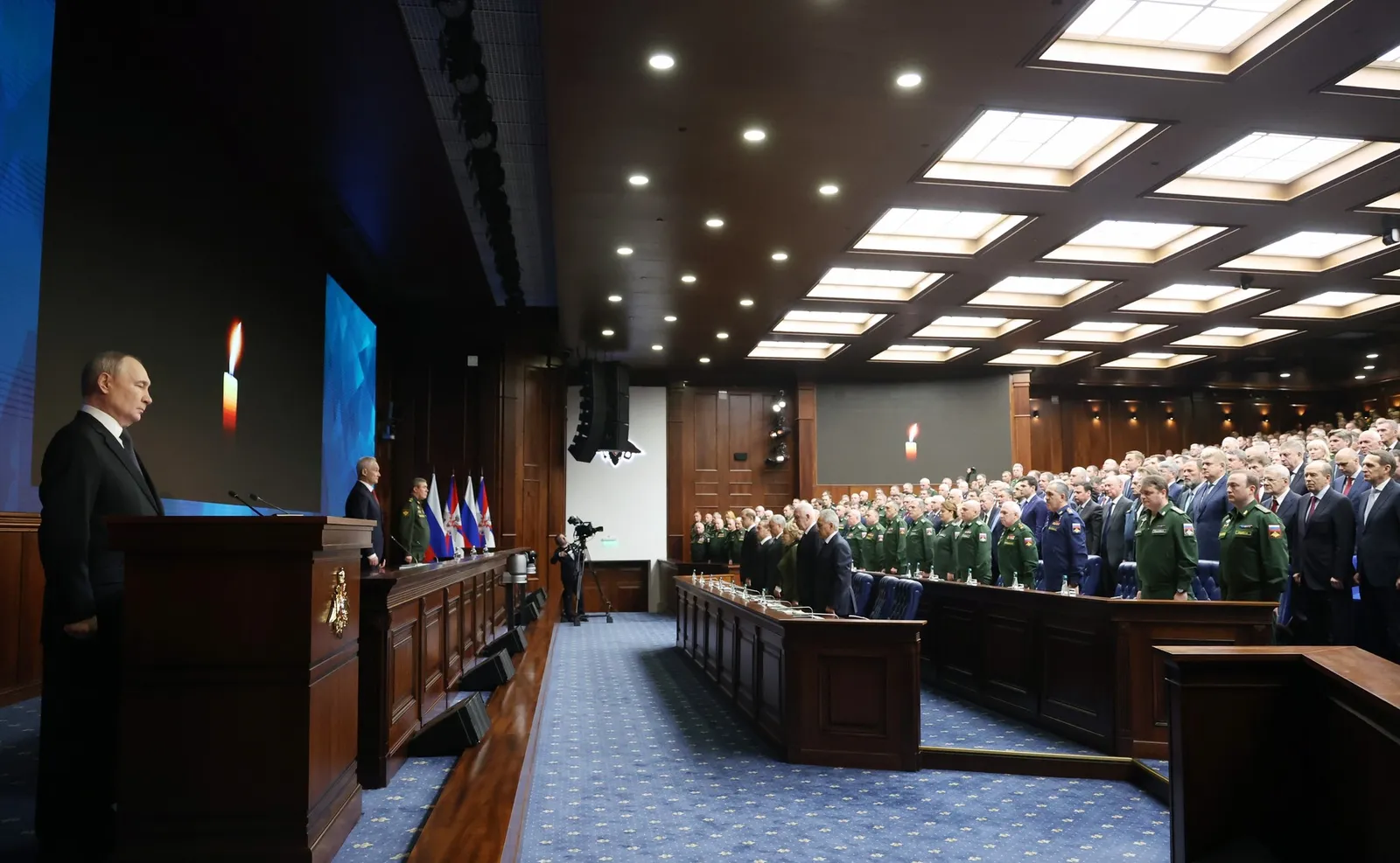 Путин принял участие в заседании коллегии Минобороны