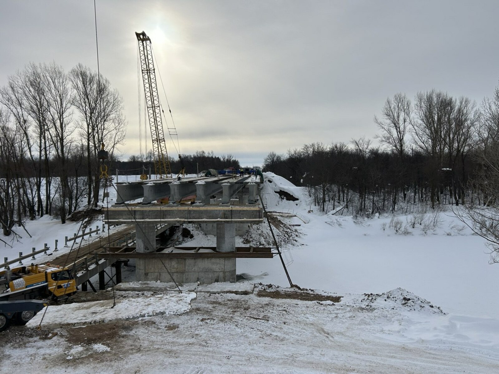 В Башкирии продолжается ремонт моста через реку Быстрый Танып