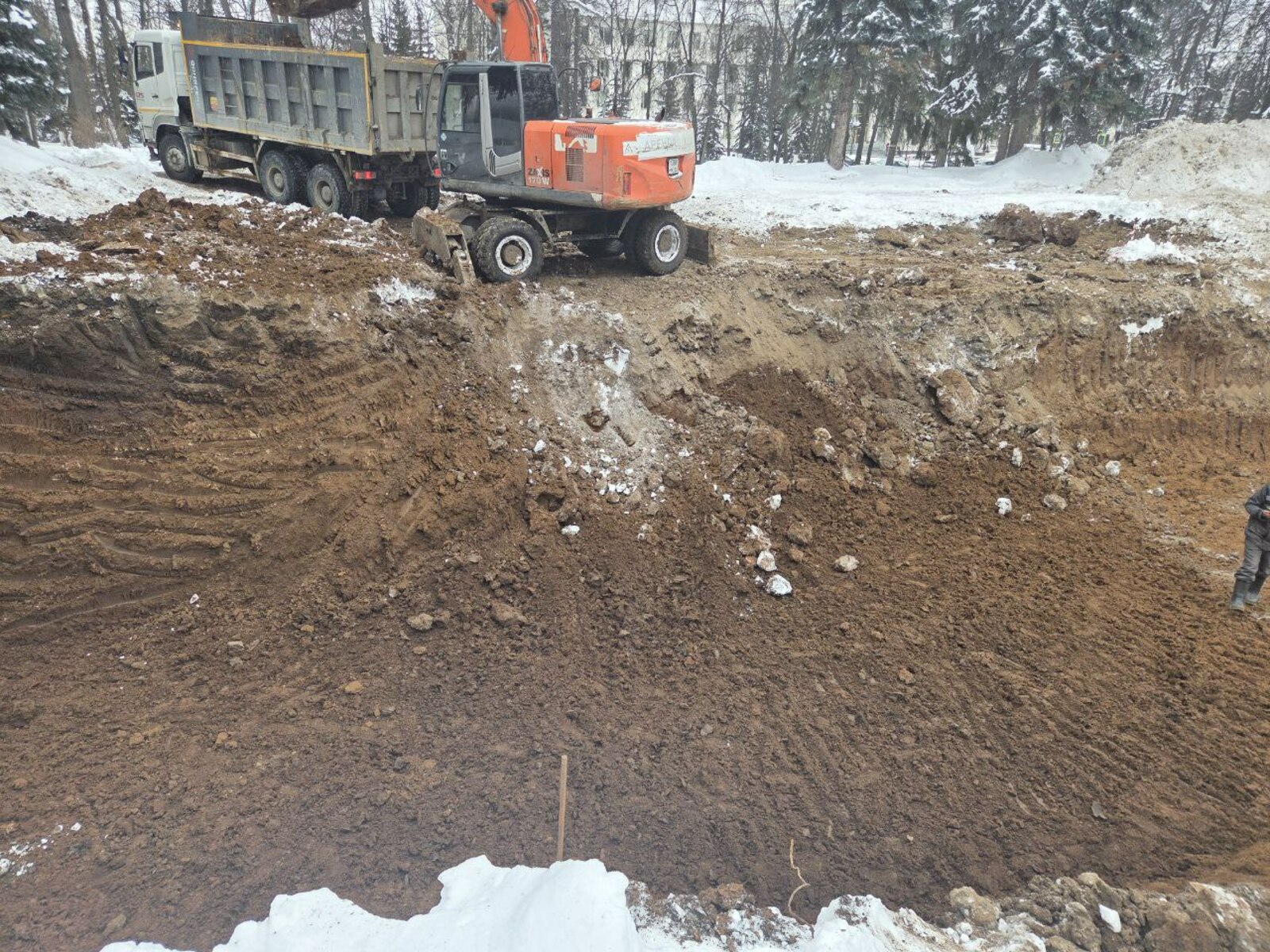 Строительная готовность парка Ленина в Уфе составляет 60 процентов