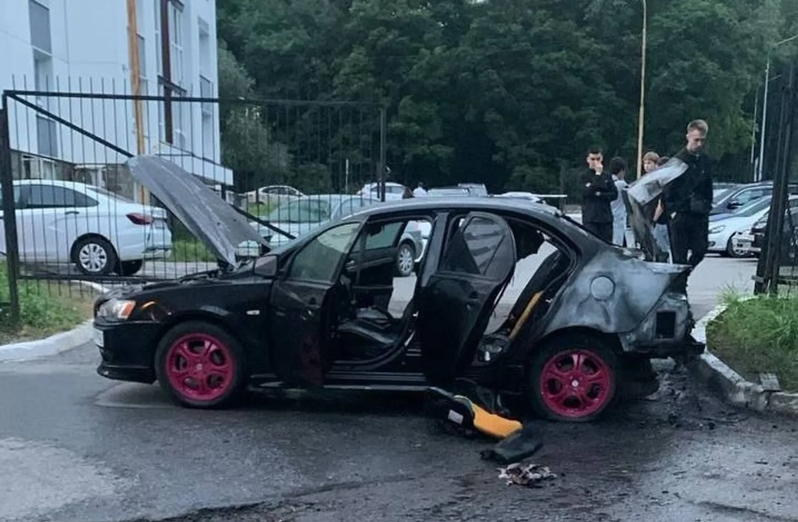 В Уфе сгорел автомобиль