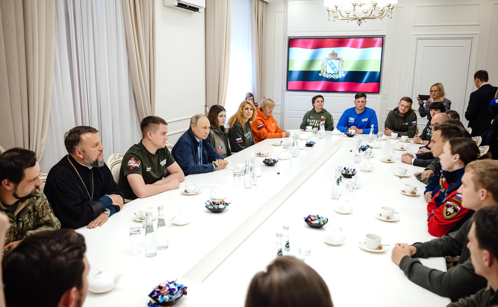 Путин  совершил  рабочую поездку в Курскую область