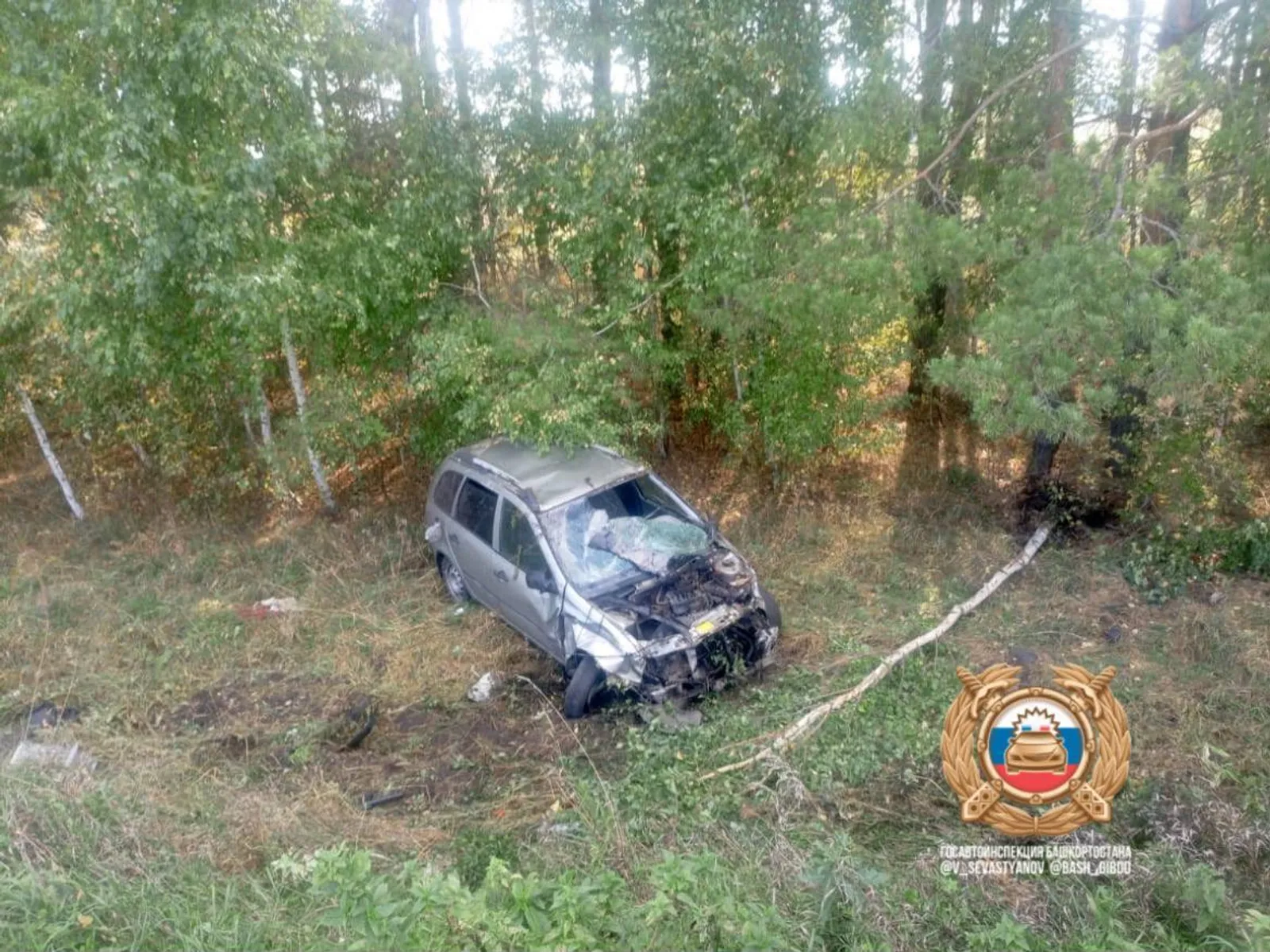 В Мелеузе водитель «Калины»  наехал на дерево и погиб