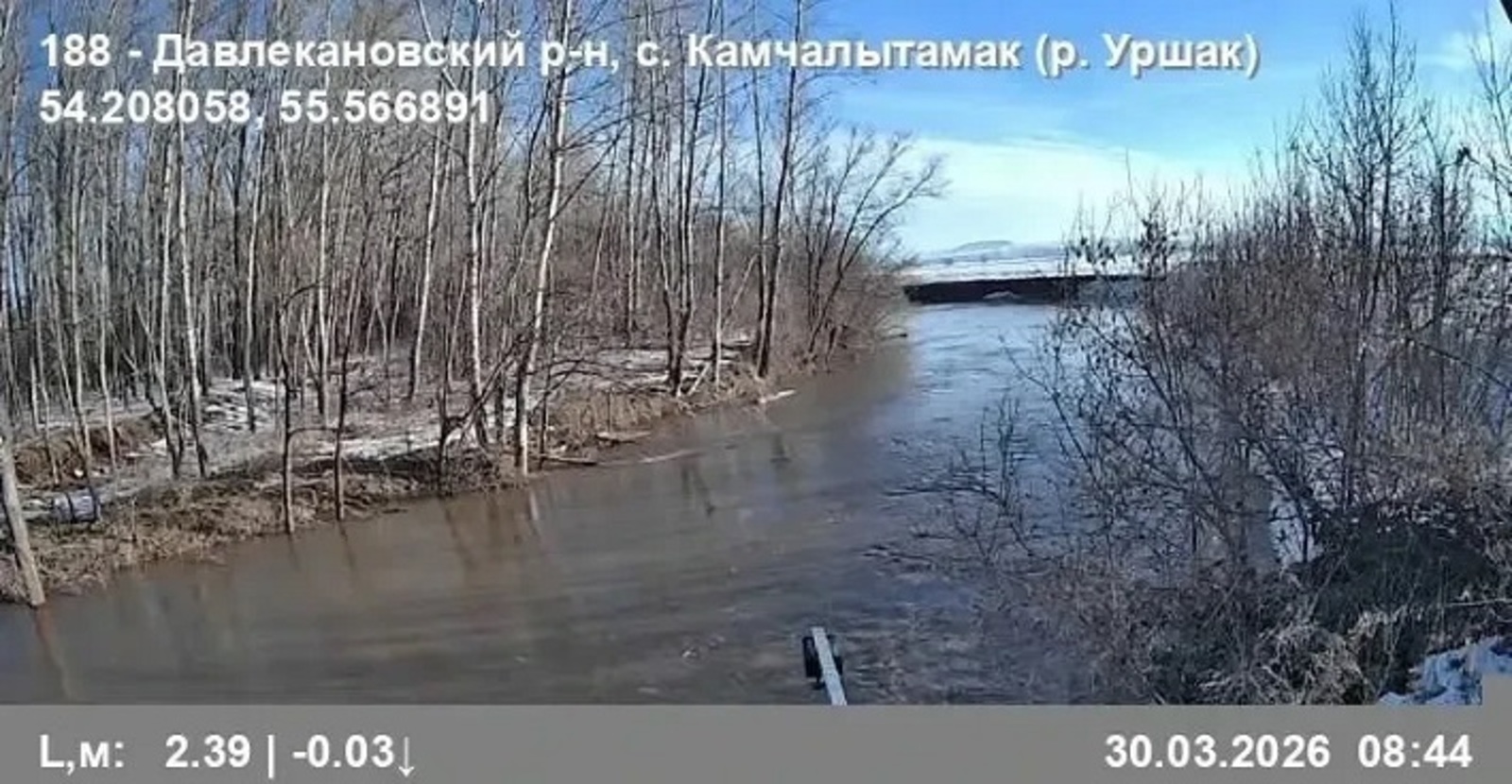 В Башкирии река Уршак за сутки поднялась больше чем на два метра