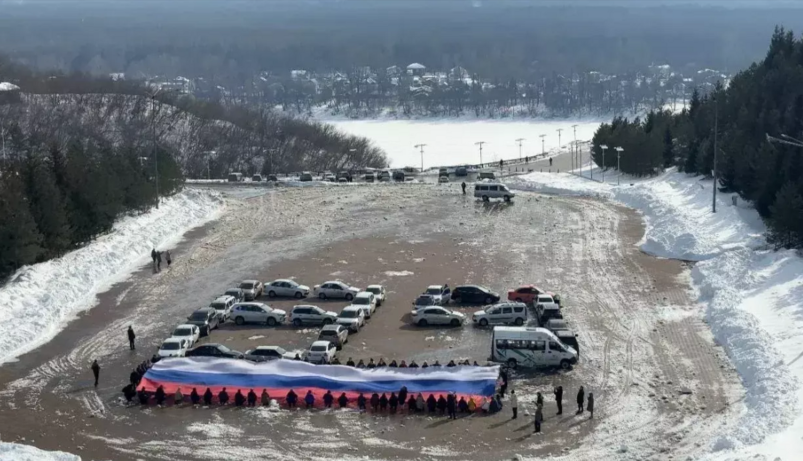 Уфа отметила 12-летие воссоединения с Крымом масштабным автопробегом