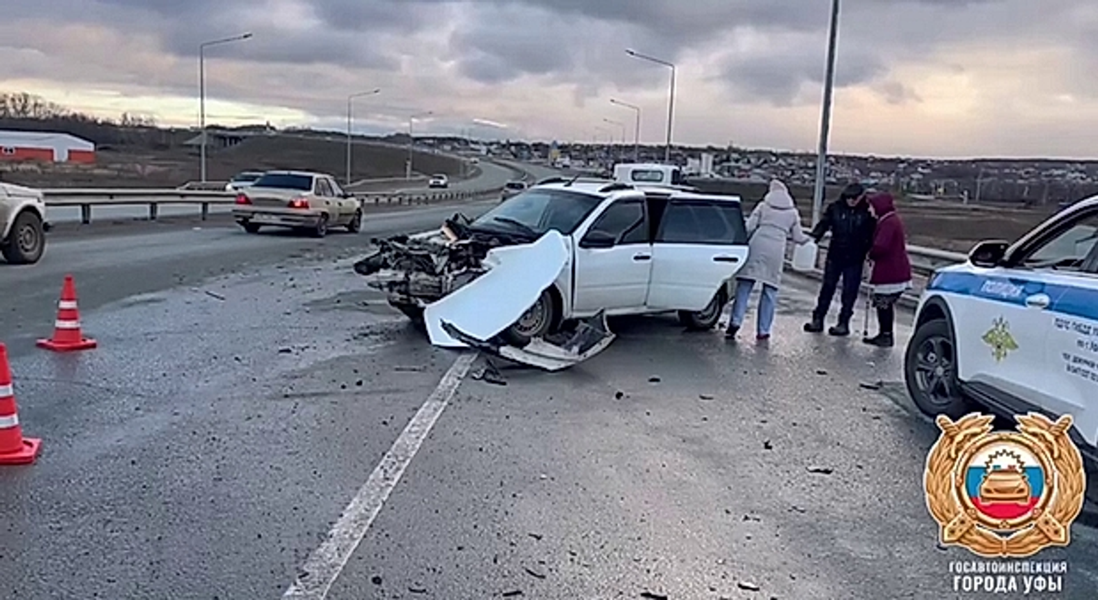 В ДТП под Уфой пострадала девушка-водитель